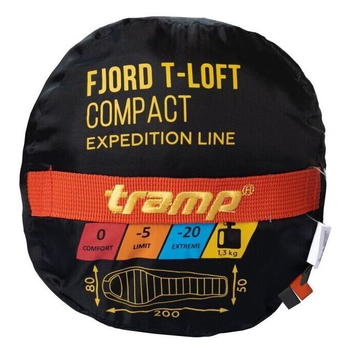 Спальный мешок Tramp Fjord Regular Orange/Grey L (UTRS-049R-L) изображение 11