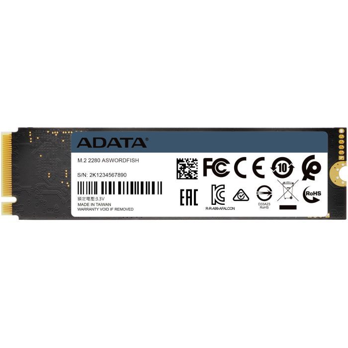 Накопитель SSD M.2 2280 250GB ADATA (ASWORDFISH-250G-C) изображение 5