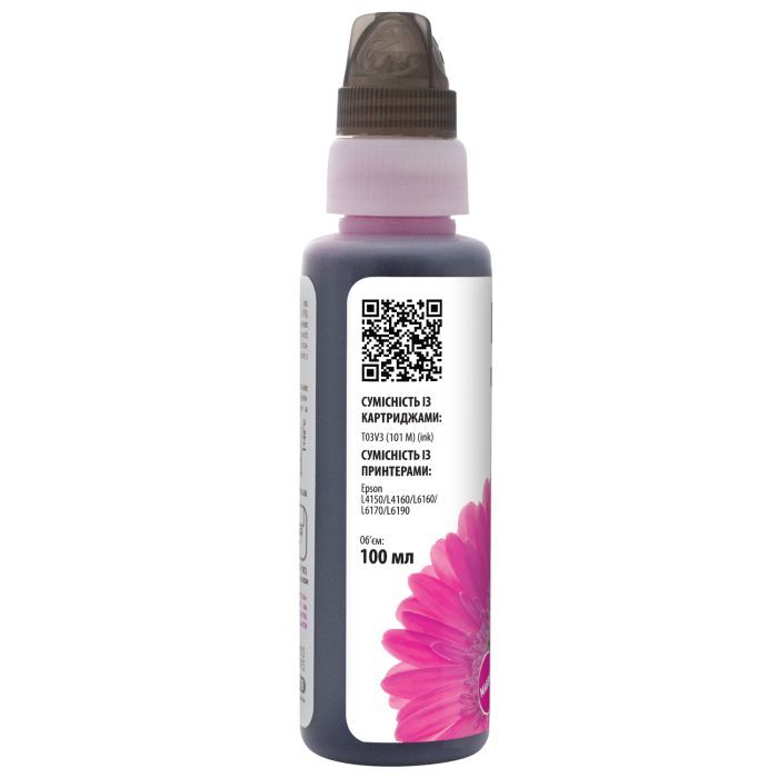Чернила Barva EPSON L4150/L4160 (101) BLACK Pigm. 100 мл OneKey (E101-558-1K) изображение 2