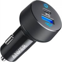 Зарядное устройство Anker PowerDrive PD 2 - 18W PD & 12W PowerIQ LED (Black) (A2721HF1)