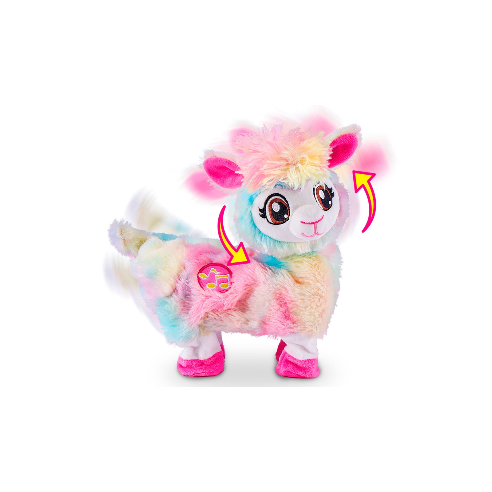 Інтерактивна іграшка Pets & Robo Alive Райдужна лама-танцюристка (9518) зображення 3