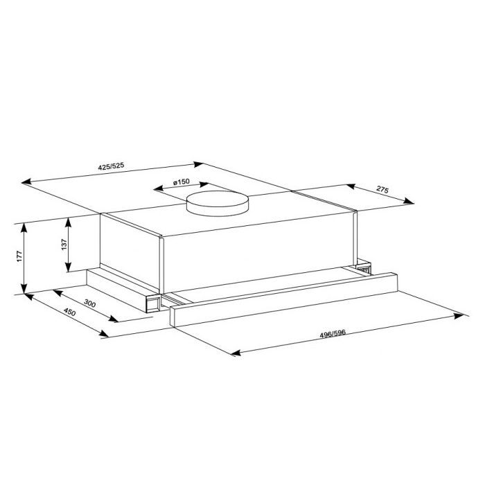 Вытяжка кухонная Eleyus LOTUS 1000 60 INOX изображение 12
