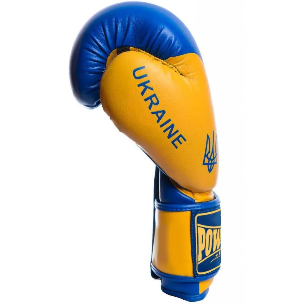 Боксерські рукавички PowerPlay 3021 Ukraine 12oz Blue/Yellow (PP_3021_12oz_Blue-Yellow) зображення 2