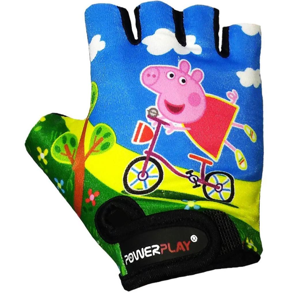 Велоперчатки PowerPlay Children 5473 Peppa Pig Blue S (5473Pepa_S_Blue) изображение 2