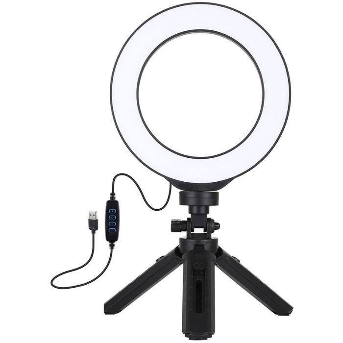 Набор блогера Puluz Ring USB LED lamp PKT3059B 6.2" + table tripod (PKT3059B)