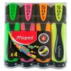 Набор маркеров Maped набор Fluo Peps Ultra Soft 1-5 мм 4 шт Цветные (MP.746047)