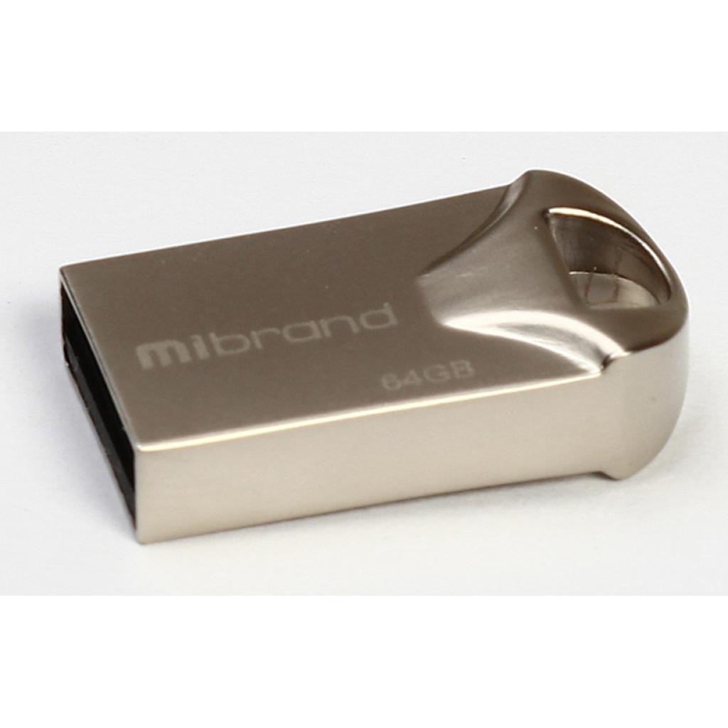 USB флеш накопитель Mibrand 8GB Hawk Silver USB 2.0 (MI2.0/HA8M1S)