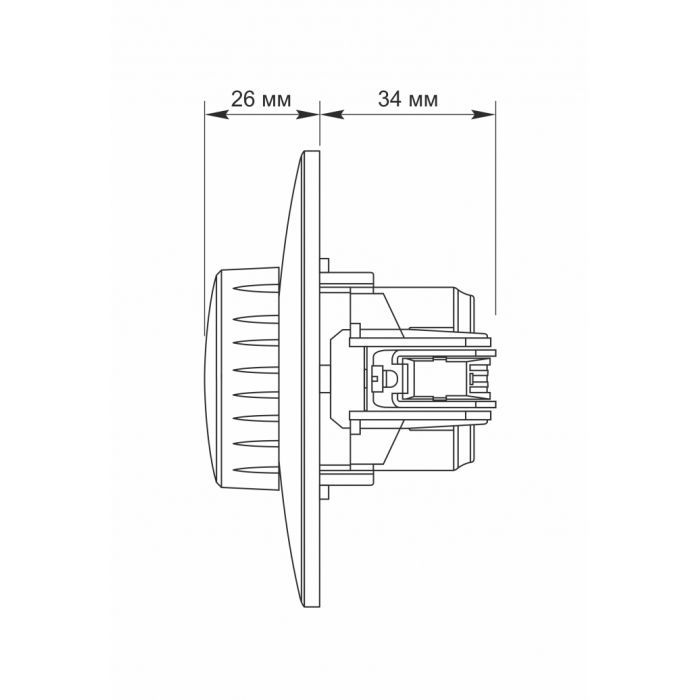 Світлорегулятор Videx BINERA LED 200Вт сереб (VF-BNDML200-SS) зображення 5