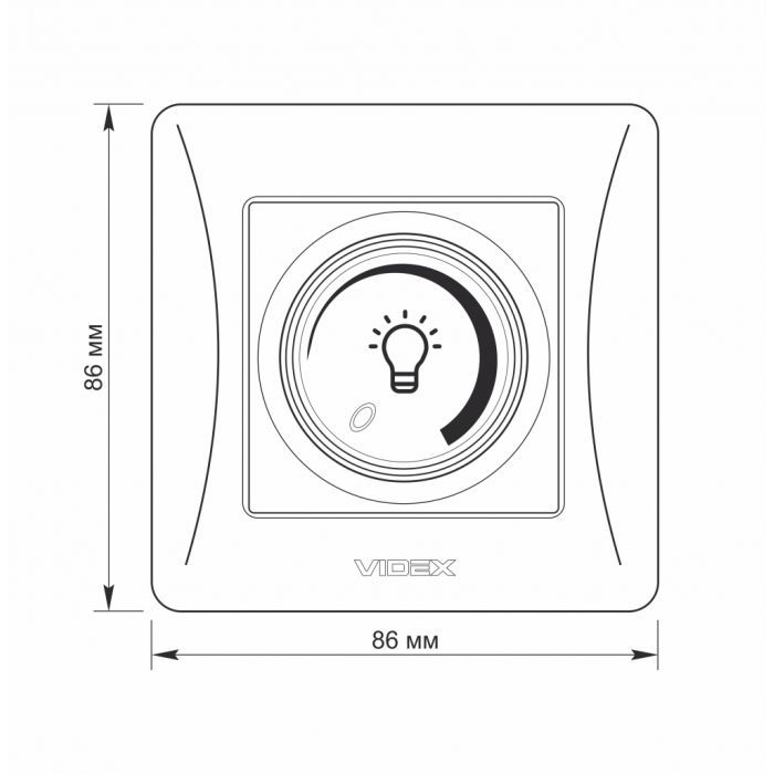Світлорегулятор Videx BINERA LED 200Вт сереб (VF-BNDML200-SS) зображення 6