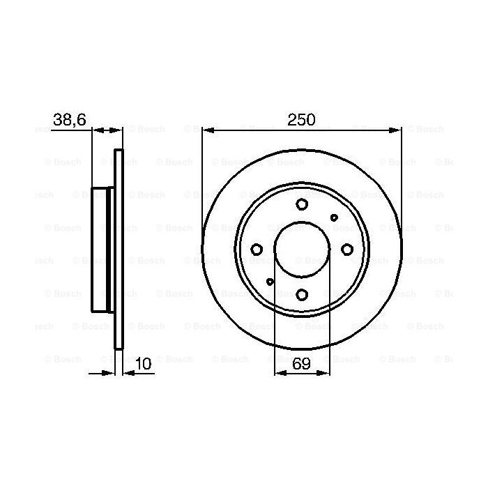 Тормозной диск Bosch 0 986 479 236 изображение 5