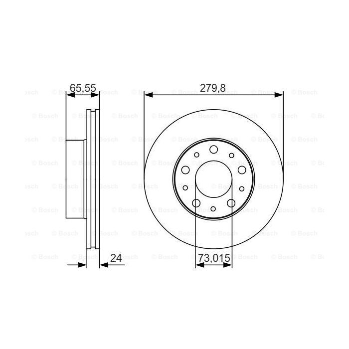 Тормозной диск Bosch 0 986 479 S70 изображение 5