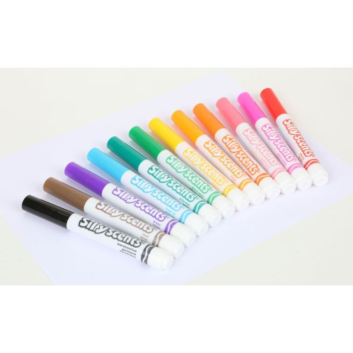 Фломастеры Crayola Набор Silly Scents Washable Широкая линия с ароматом 12 шт (256352.012) изображение 2