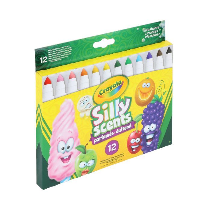 Фломастеры Crayola Набор Silly Scents Washable Широкая линия с ароматом 12 шт (256352.012) изображение 4