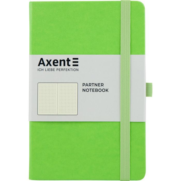 Книга записна Axent Partner 125х195 мм в точку 96 аркушів Салатова (8306-09-A)