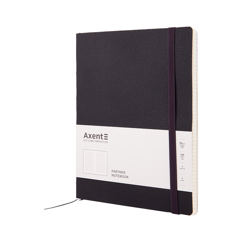 Книга записна Axent Partner Soft L 190х250 мм в гнучкою обкладинці 96 аркушів в (8615-01-A) зображення 2