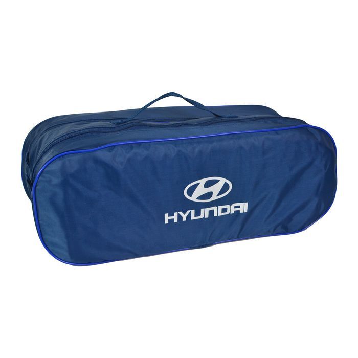 Сумка-органайзер Poputchik в багажник Hyundai синяя (03-048-2Д)