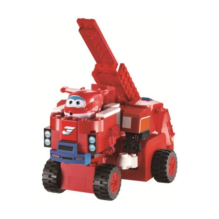 Конструктор Super Wings Blocks 2-in-1 Buildable Transforming Vehicle Jett, Джетт (EU385005) зображення 2