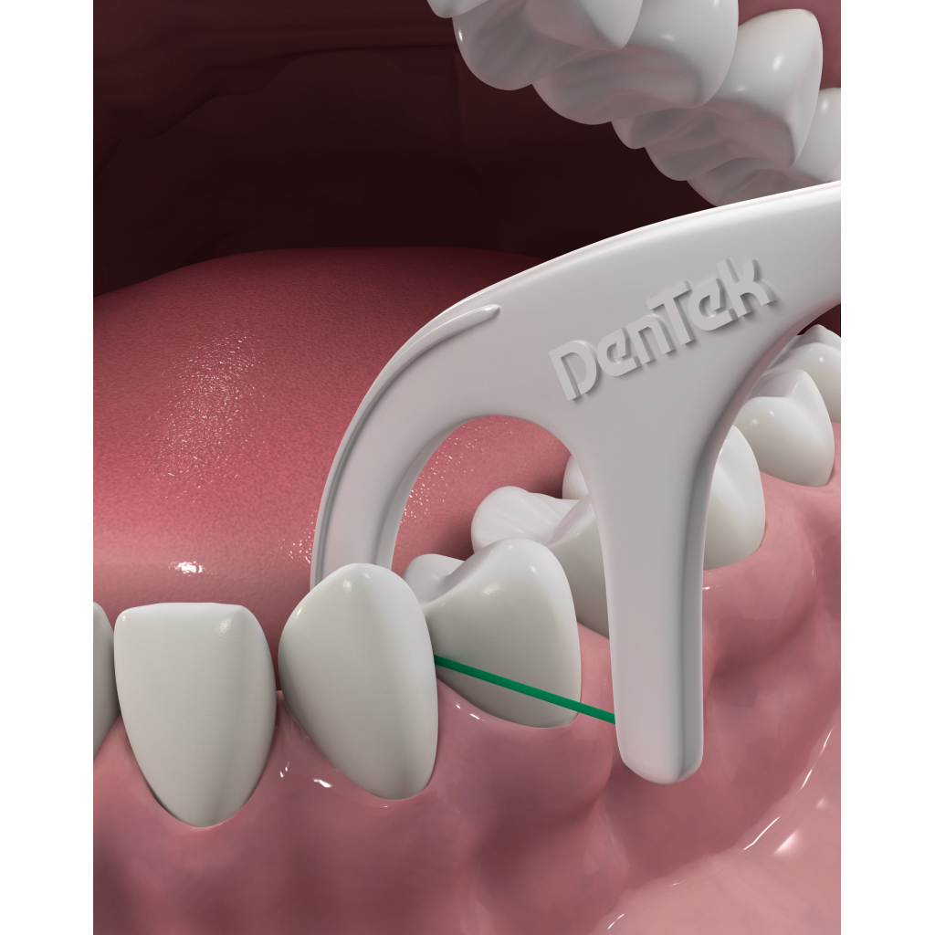 Флосс-зубочистки DenTek Тройное очищение 75 шт. (047701002704) изображение 5