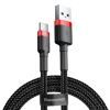 Дата кабель USB 2.0 AM to USB-C 2.0m 2A red-black Baseus (CATKLF-C91) изображение 3