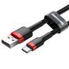 Дата кабель USB 2.0 AM to USB-C 2.0m 2A red-black Baseus (CATKLF-C91) изображение 4