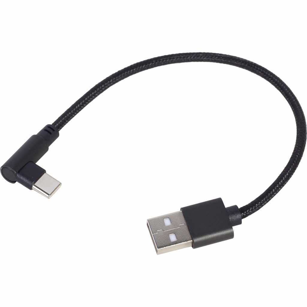 Дата кабель USB 2.0 AM to Type-C 0.2m corner Cablexpert (CC-USB2-AMCML-0.2M) зображення 2