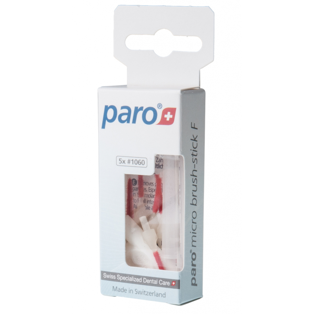 Щітки для міжзубних проміжків Paro Swiss micro brush-stick F 5 шт. (7610458010600) зображення 2