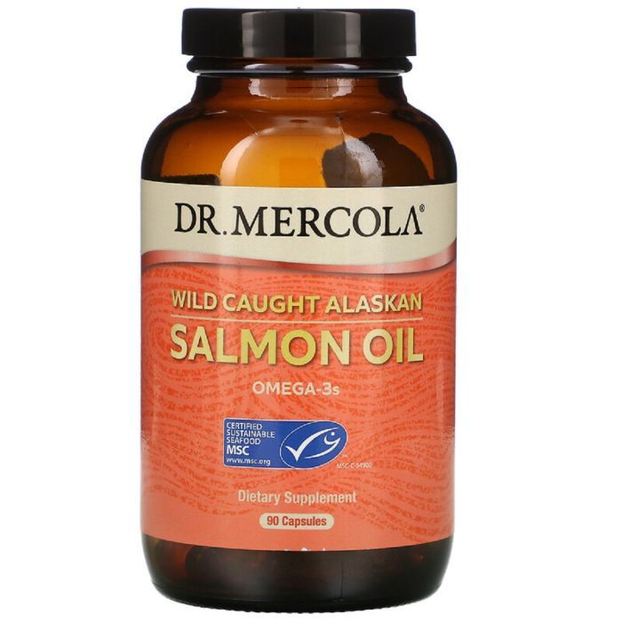 Жирные кислоты Dr. Mercola Жир дикого аляскинского лосося, Wild Caught Alaskan Salmon O (MCL-01845)