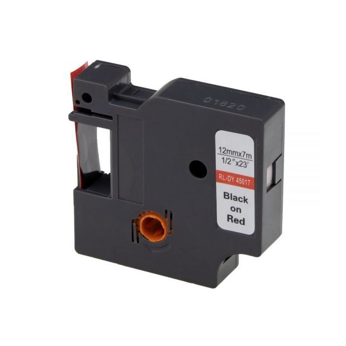 Лента для принтера этикеток UKRMARK RL-D-45017P-BK/RE, аналог DYMO S0720570, 12мм х 7м. (900298)