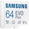 Карта пам'яті Samsung 64GB microSDXC class 10 EVO PLUS UHS-I (MB-MC64KA/RU) зображення 3