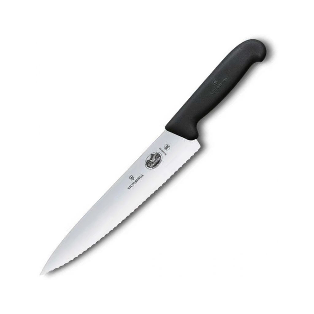 Кухонный нож Victorinox Fibrox Carving 19 см Serrated Black (5.2033.19) изображение 2
