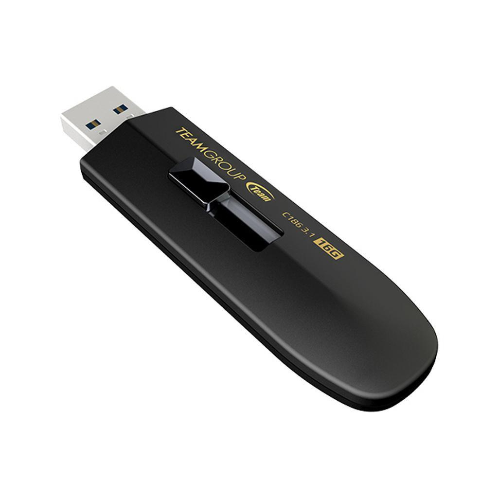 USB флеш накопичувач Team 16GB C186 Black USB 3.2 (TC186316GB01)