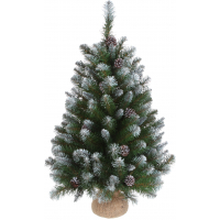 Photos - Christmas Tree Triumph Tree Штучна ялинка  з шишками Empress зелена та ефектом покриття ін 