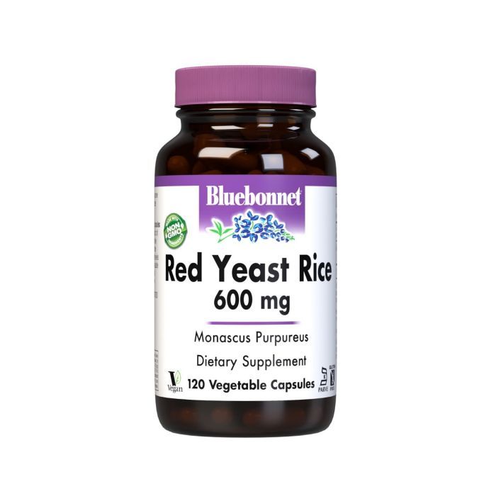 Травы Bluebonnet Nutrition Красный Дрожжевой Рис 600мг, 120 вегетарианских капсул (BLB-01171)