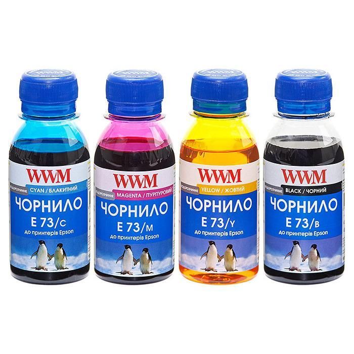 Чернила WWM EPSON CX3700/TX119/TX419/TX209 B/C/M/Y SET (E73SET-2)