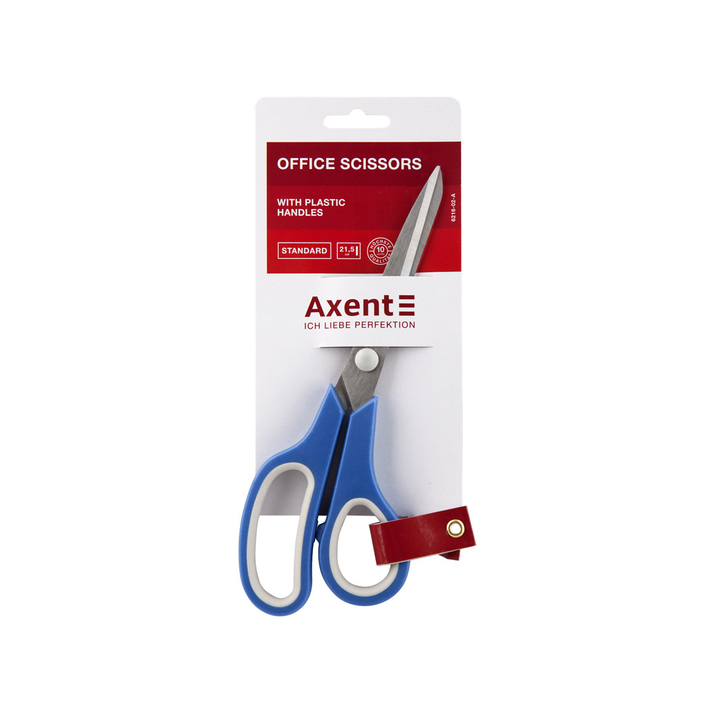 Ножиці Axent Standard, 21,5 см, сині (6216-02-A) зображення 2