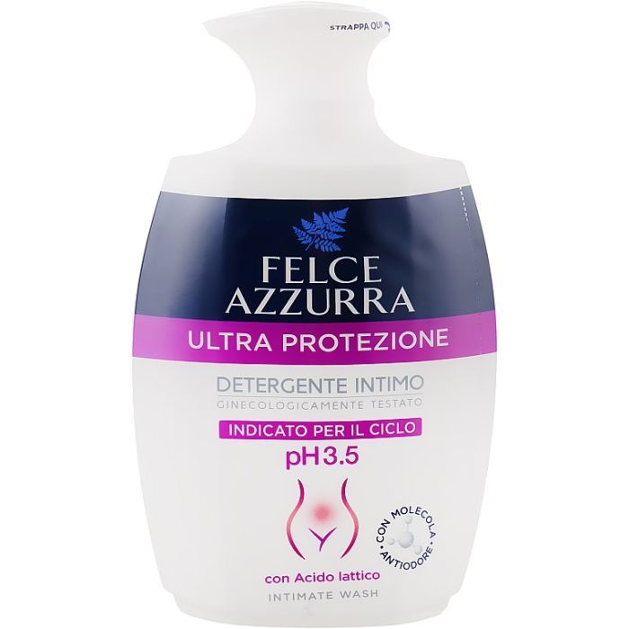Мыло для интимной гигиены Felce Azzurra Ультра защита с молочной кислотой 250 мл (8001280022067)