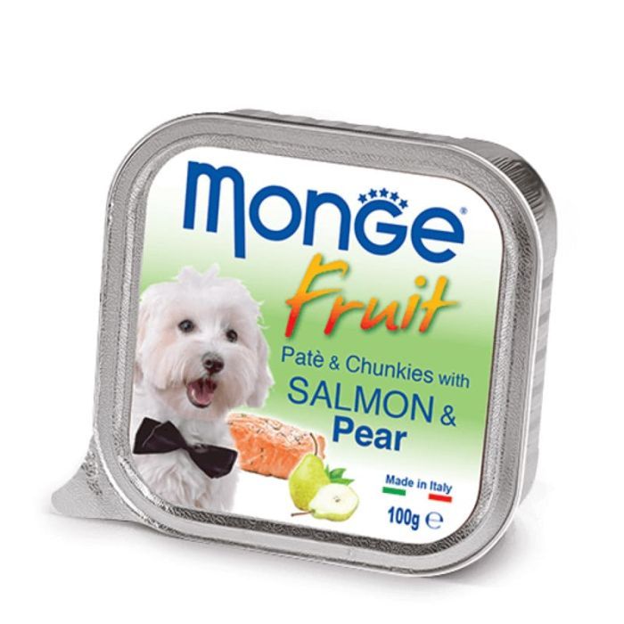 Консервы для собак Monge DOG FRUIT лосось с грушей 100 г (8009470013246)