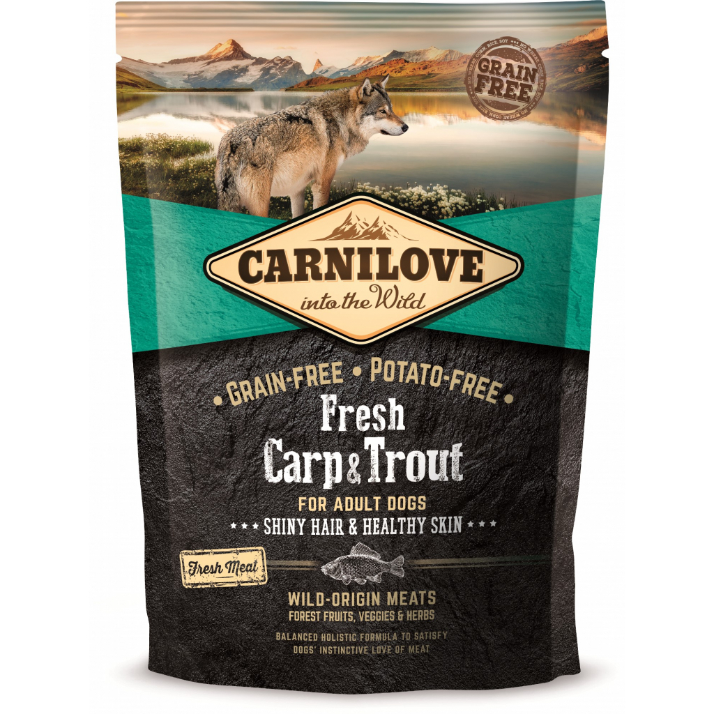 Сухой корм для собак Carnilove Fresh Carp and Trout for Adult dogs 1.5 кг (8595602527533)