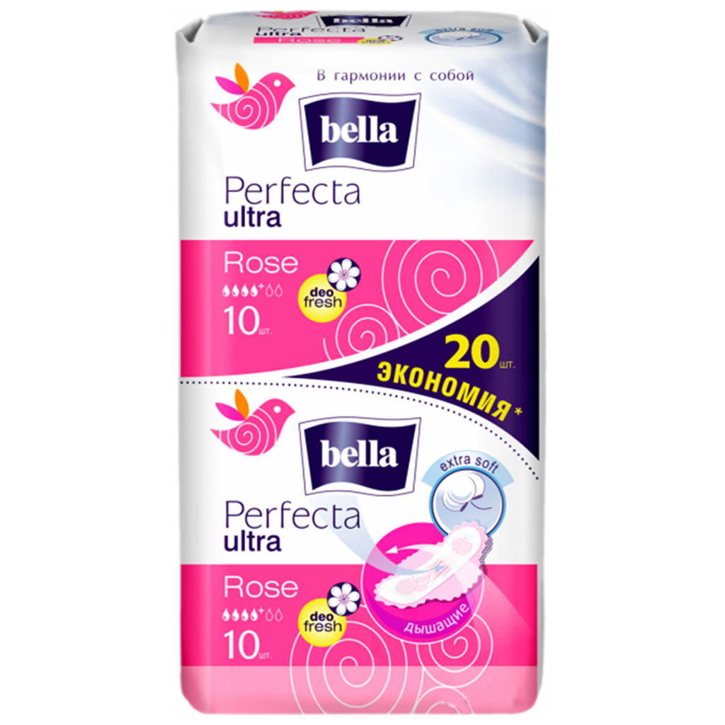 Гігієнічні прокладки Bella Perfecta Ultra Rose Deo Fresh 20 шт. (5900516305925)