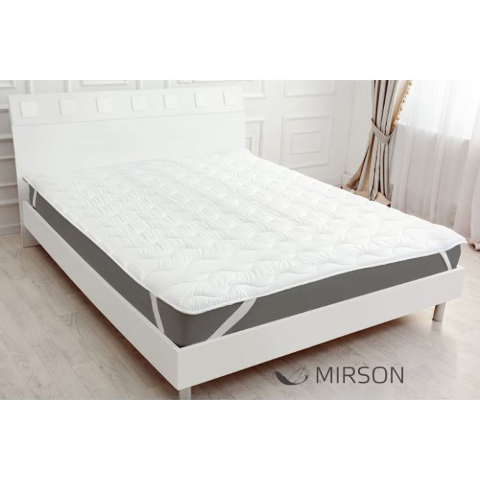 Наматрацник MirSon Eco Light №1718 Cotton Air-line на резинці по кутках White 100x200 см (2200002889452) зображення 2