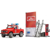 Ігровий набір Bruder Top Profi Series Пожежна стація з Land Rover Defender (62701) зображення 2