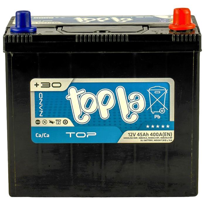 Аккумулятор автомобильный Topla 45Ah/12V Top/Energy Japan Euro (118 845)