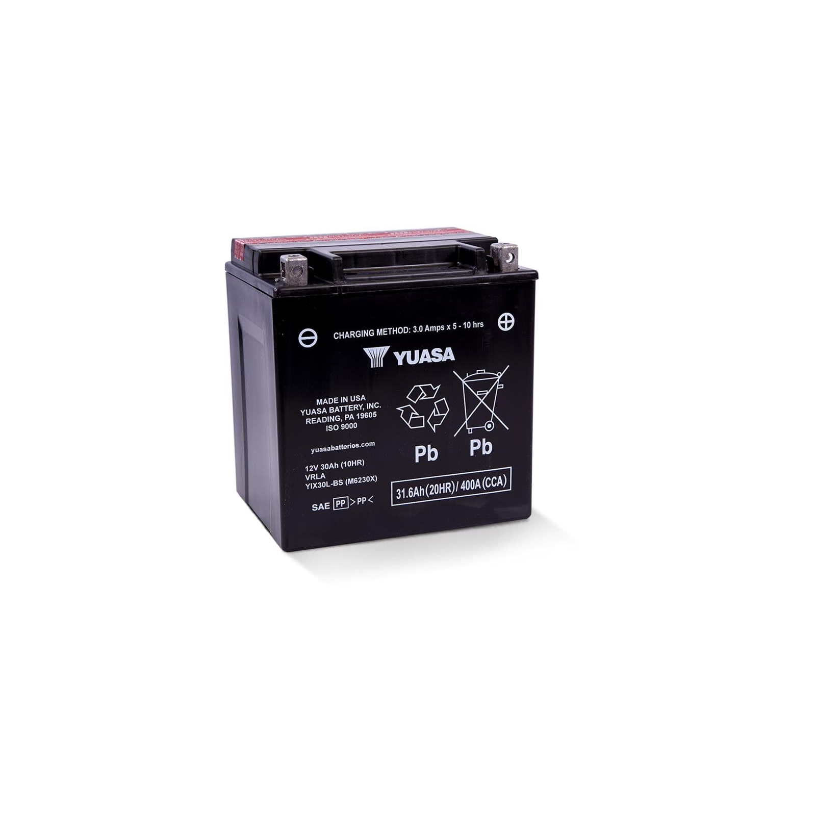 Аккумулятор автомобильный Yuasa 12V 31.6Ah High Performance MF VRLA Battery AGM (YIX30L-BS)