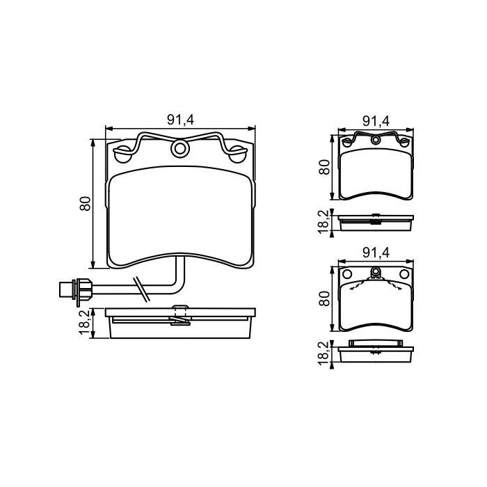 Тормозные колодки Bosch 0 986 494 041 изображение 2