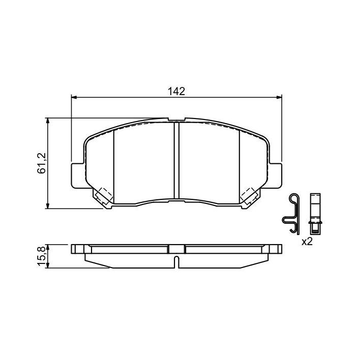 Гальмівні колодки Bosch 0 986 494 675 зображення 7