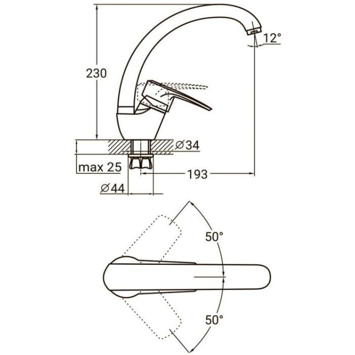 Змішувач AQUATICA ML-4B141C зображення 4