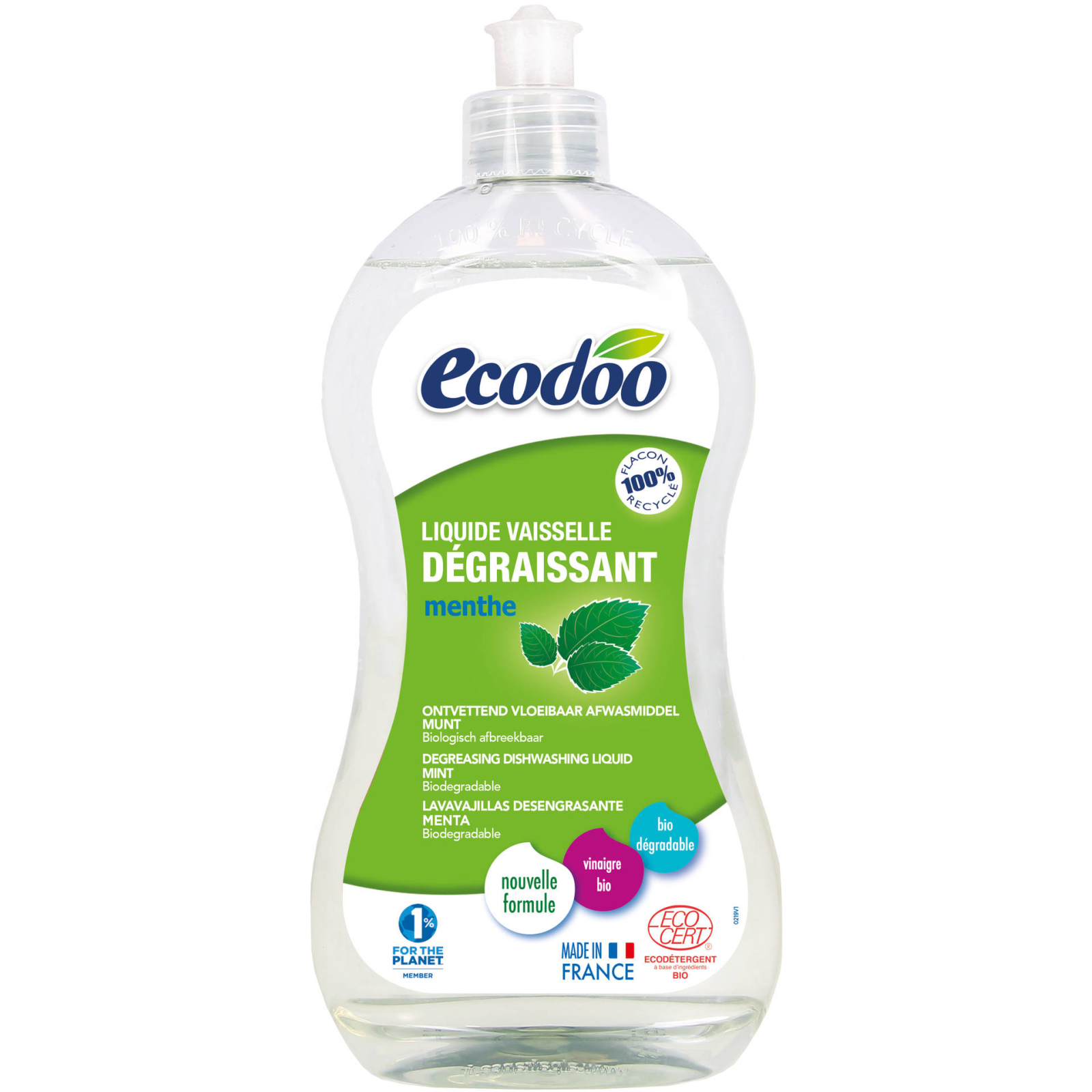 Засіб для ручного миття посуду Ecodoo М'ята 500 мл (3380380050763)