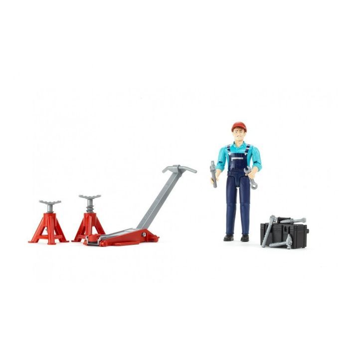 Фигурка Bruder фигурка автомеханика с инструментами (62100) изображение 2