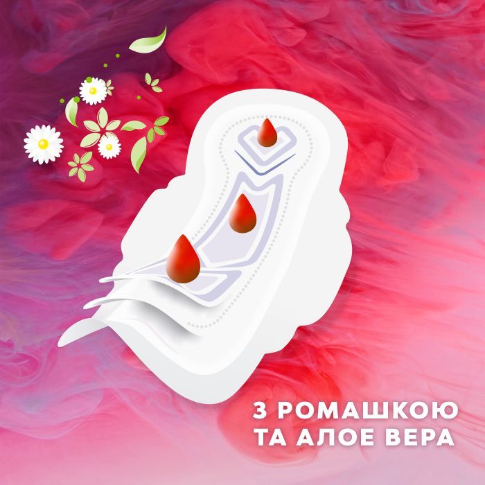 Гигиенические прокладки Libresse Ultra Normal Aloe Vera & Camomile 20 шт. (7322540344011) изображение 4