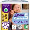 Подгузники Libero Comfort Размер 5 (10-14 кг) 76 шт (7322541756912)
